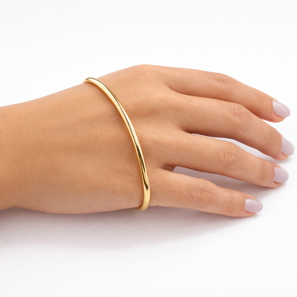 Gold Open Hand Cuff