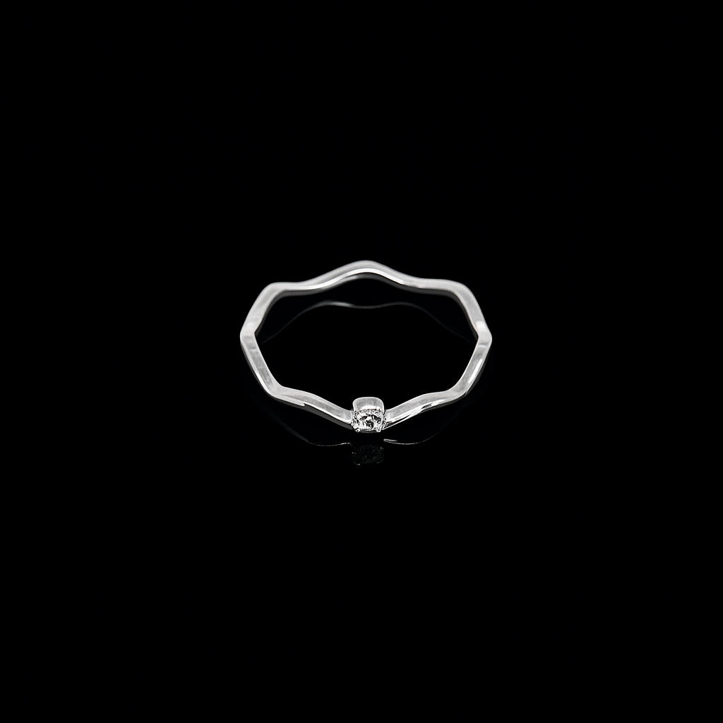 Silver Wave Ring