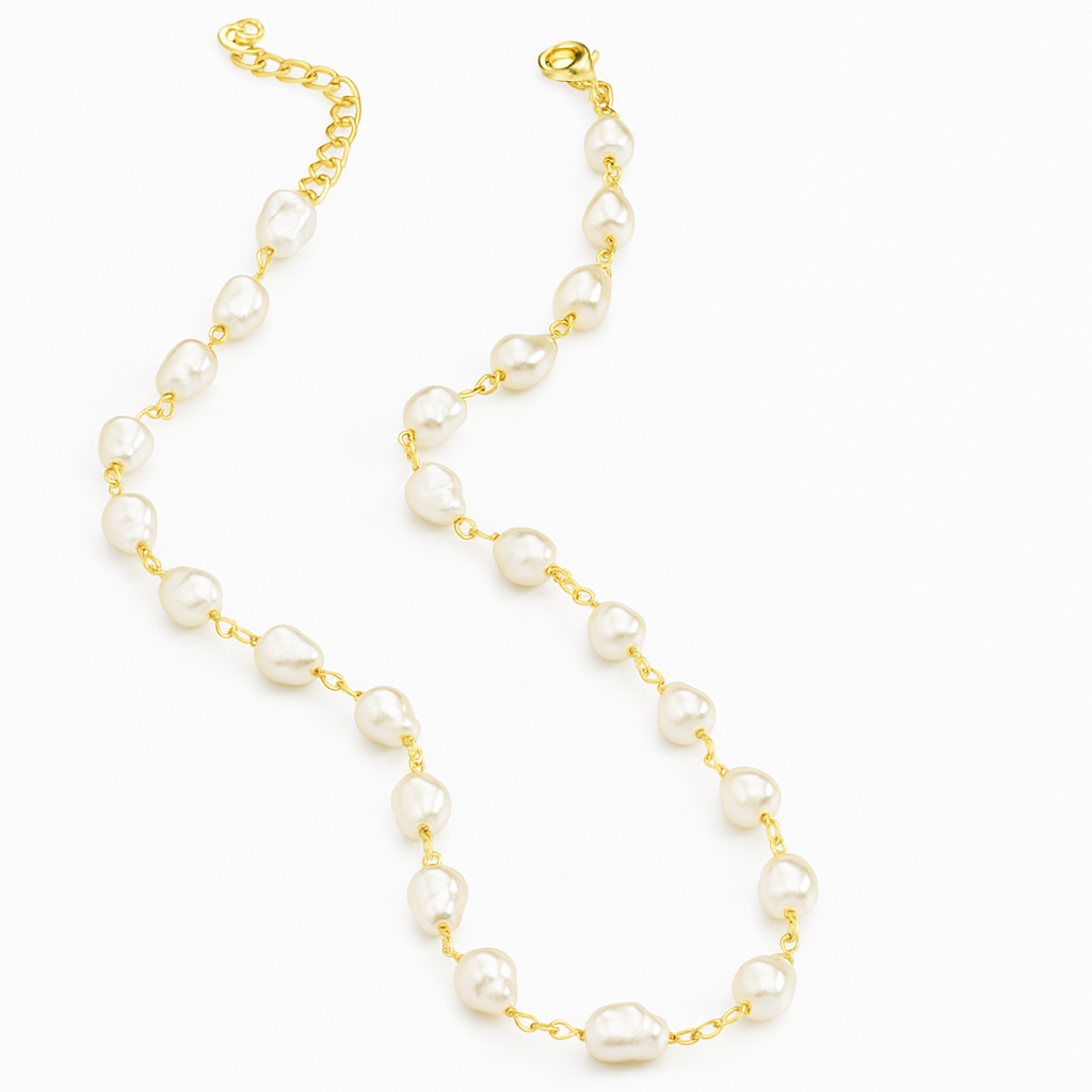 Biwa Pearl Necklace