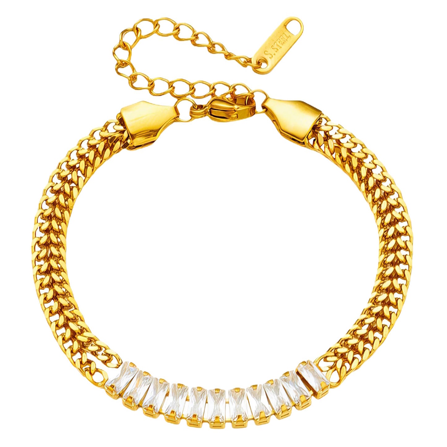 Jully- Zircon Chain Bracelet