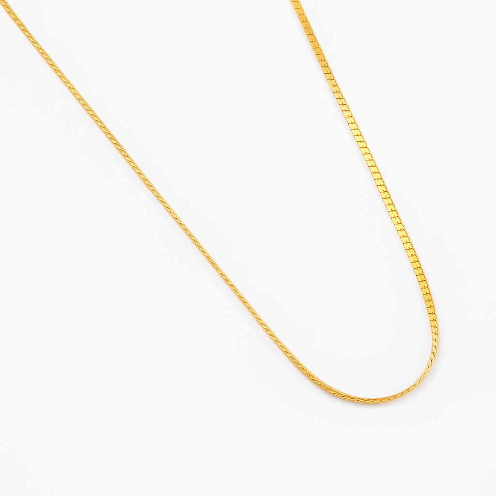 Gold Laminated Fine Necklace