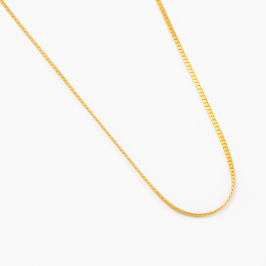Gold Laminated Fine Necklace