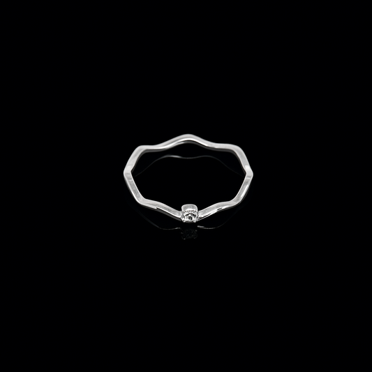 Silver Wave Ring