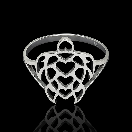 Silver Turtle Ring