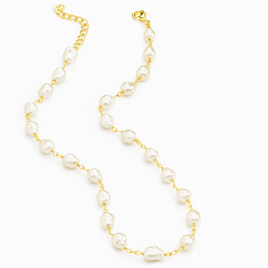 Biwa Pearl Necklace