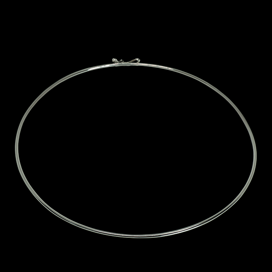 Minimalist Rigid Silver Choker