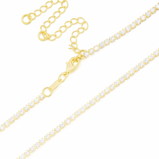 Sarah- Tennis Choker with Zirconia Stone