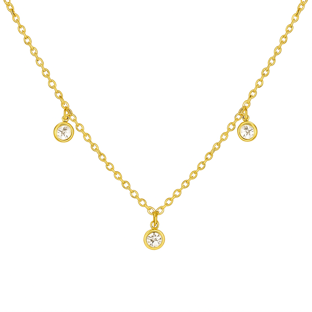 Zircon Pendents Necklace