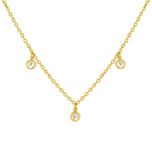 Zircon Pendents Necklace