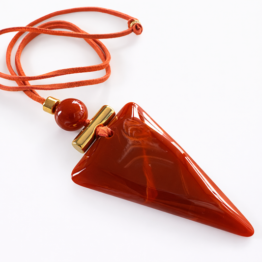 Urucum Triangle Necklace