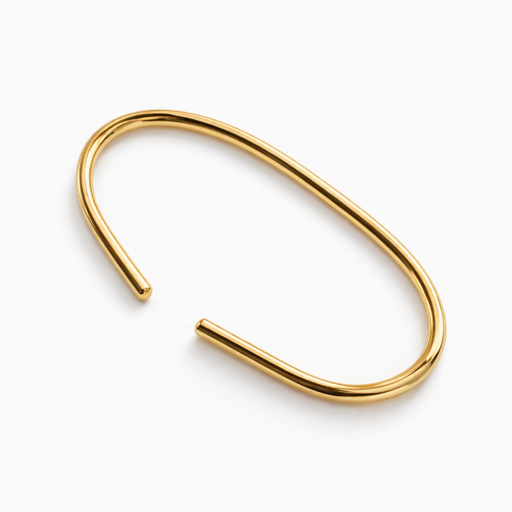 Gold Open Hand Cuff
