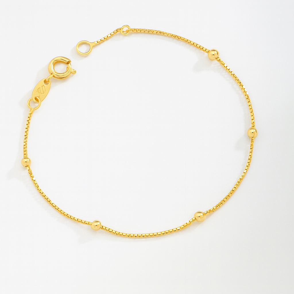 Lara- Gold Bracelet with Tiny Beads