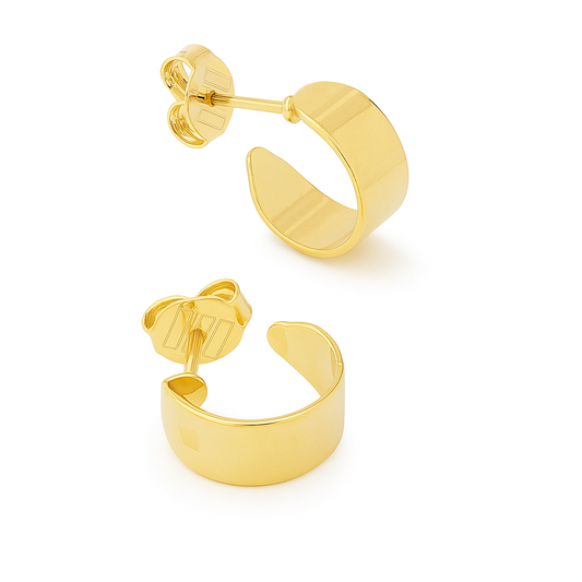 Flat Half-Hoop Earrings