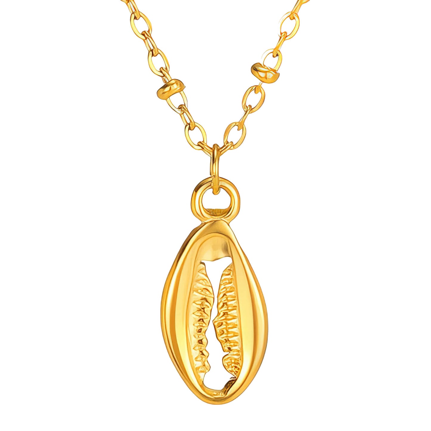 Gold Cowrie Necklace