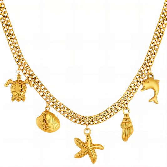 Ocean- Charms Necklace