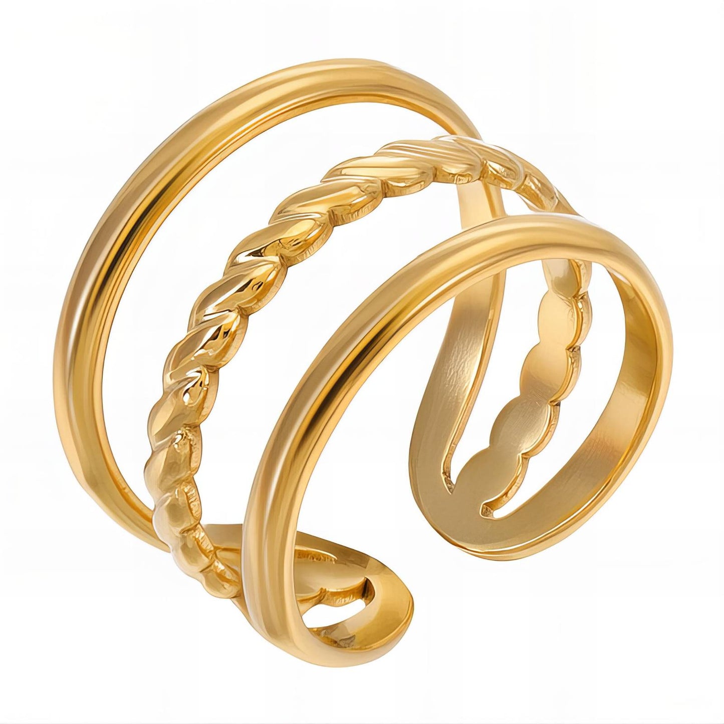 Triple Braided Ring